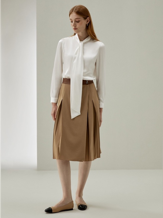 Lilysilk Tops - Lilysilk Women Bow-Tie Neck Silk Blouse